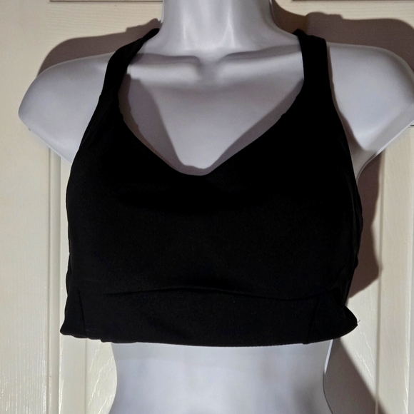 Avia Other - Avia Sports Bra Black Racerback Strappy Molded Cups Adjustable XL  Athletic Gym
